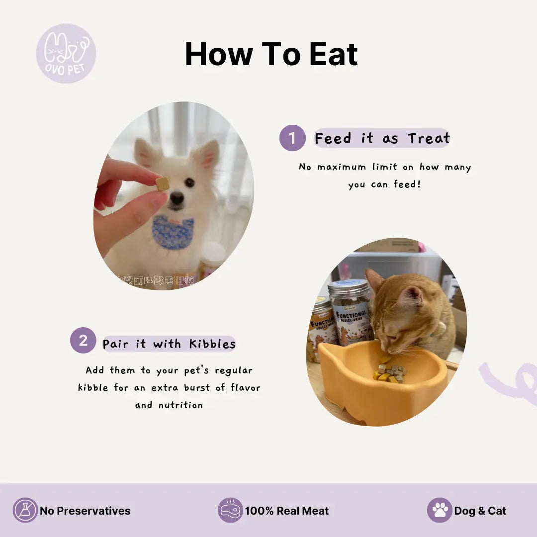 Duck Pear - Functional Freeze Dried 100G OVO PET