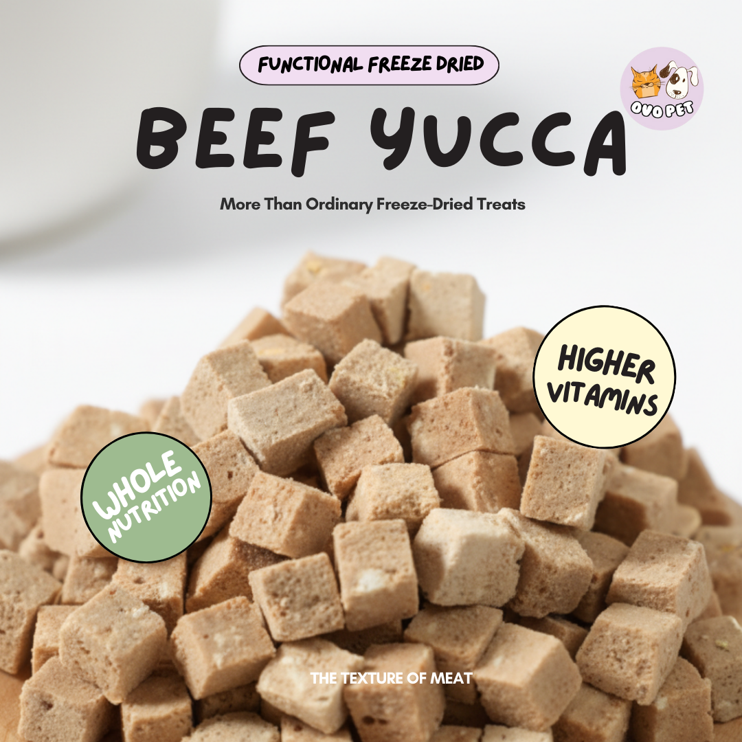Beef Yucca Functional BARF Freeze Dried - For Smelly Poop