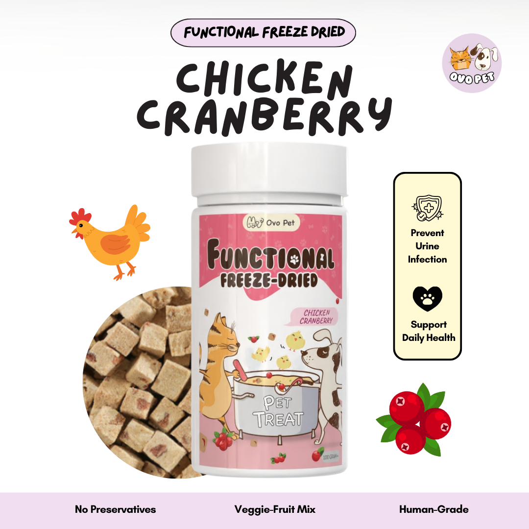 [Bundle for 2] OvoPet Freeze-Dried Functional Treats – Choose Any 2 Flavours (100g Each)