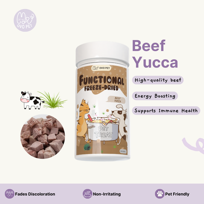 Beef Yucca Functional BARF Freeze Dried - For Smelly Poop