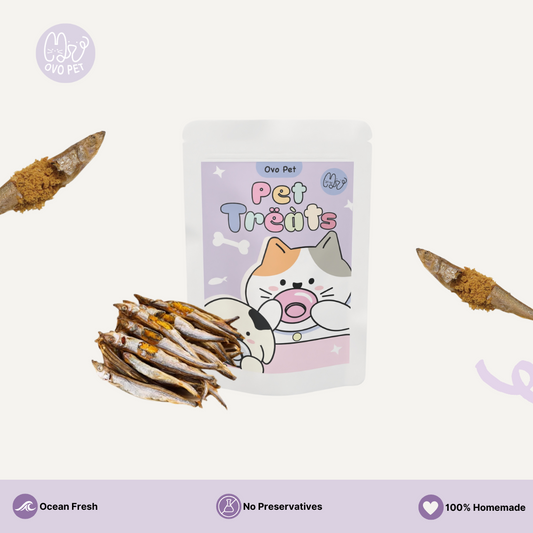 Homemade Freeze Dried Anchovies Pet Treat