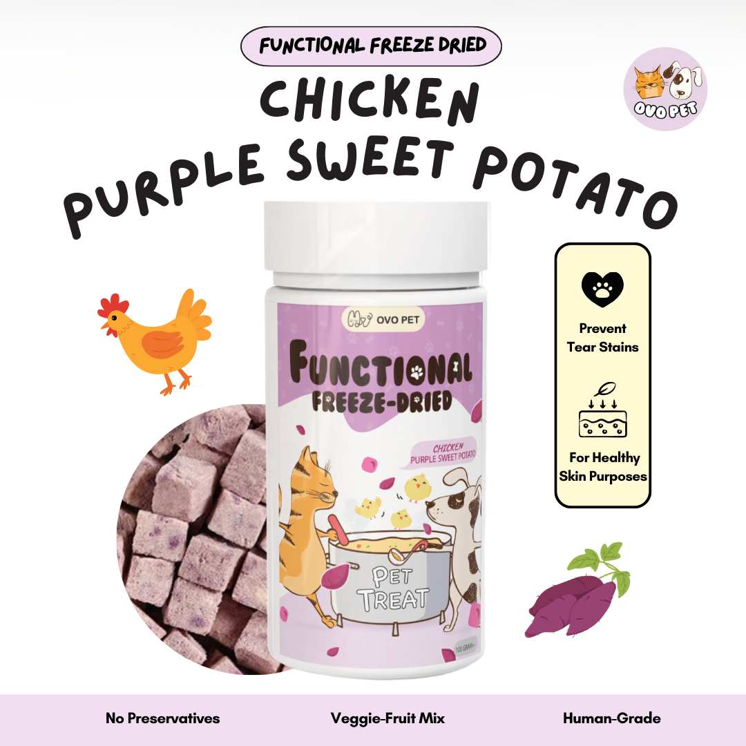 [Bundle for 2] OvoPet Freeze-Dried Functional Treats – Choose Any 2 Flavours (100g Each)