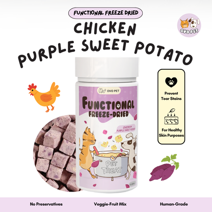 [Bundle for 2] OvoPet Freeze-Dried Functional Treats – Choose Any 2 Flavours (100g Each)