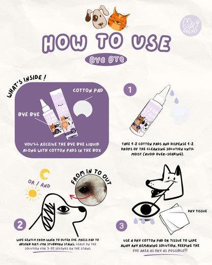 BYE BYE TEAR STAINS Remover
