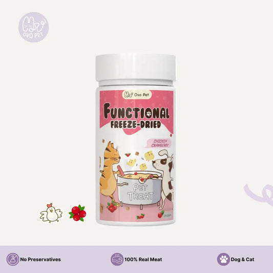 Chicken Cranberry- Functional Freeze Dried 100G OVO PET