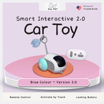 Ovo Pet 智能互动 2.0 宠物玩具车 Mainan Kucing Kereta Pintar Interaktif 2.0 猫玩具猫逗逗器猫球 Mainan