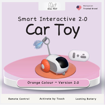 Ovo Pet 智能互动 2.0 宠物玩具车 Mainan Kucing Kereta Pintar Interaktif 2.0 猫玩具猫逗逗器猫球 Mainan